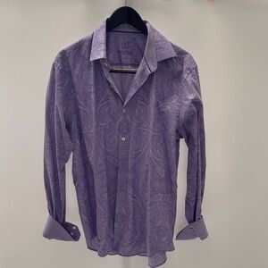 Robert Graham Lavender Paisley Button Down Shirt